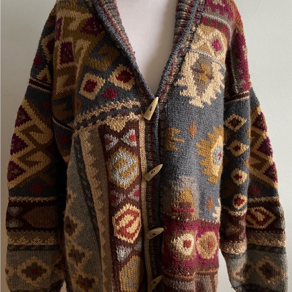 Vintage 90’s Kilim Wool Cardigan